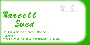 marcell sved business card