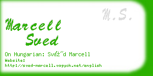 marcell sved business card